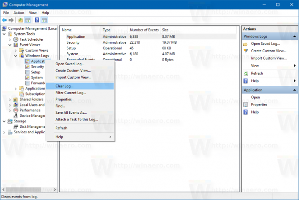 windows-10-clear-application-log-from-cmd