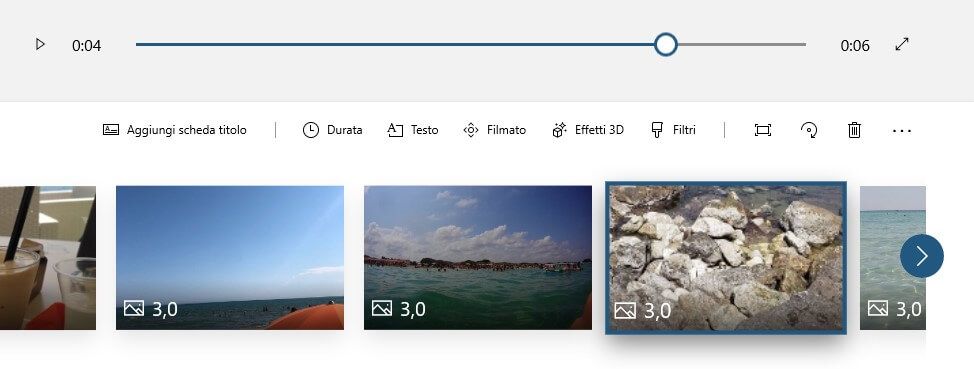 „Microsoft Photos“ sistemoje „Windows 10“ valdo vaizdo įrašų projektus