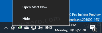 Icones de la safata de la zona de notificacions de la barra de tasques del Windows 10 Icones amagades