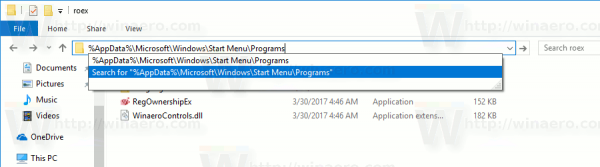 Pridajte web do aplikácií v systéme Windows 10 Ponuka Štart 2
