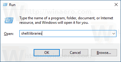 Windows 10 -kansio lisätty kirjastoon