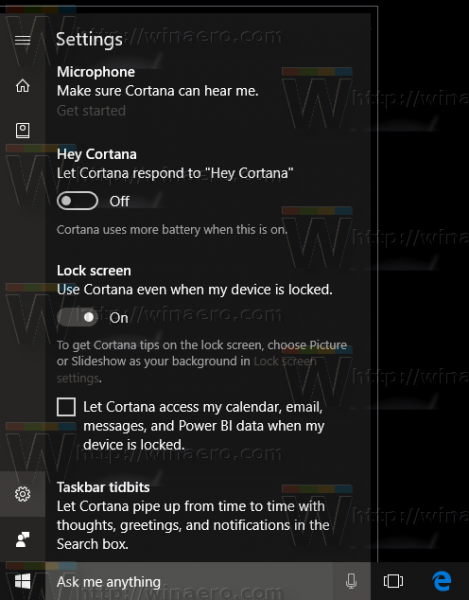 Τα Windows 10 έκδοση 1607 απενεργοποιούν την cortana