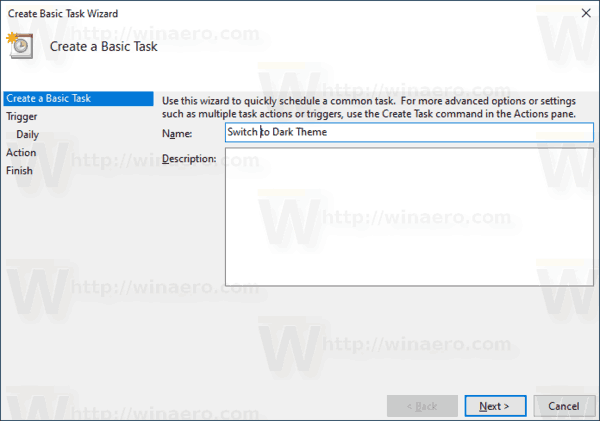 Tâches du système de commutateur Windows 10 et du thème d