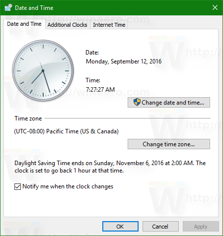 Windows 10 Cmd đặt múi giờ