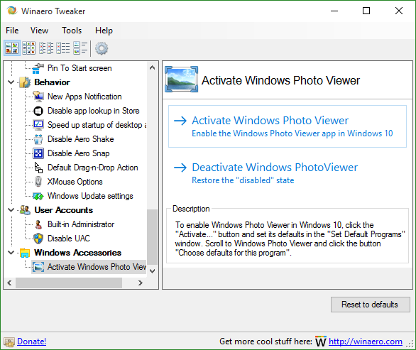 Windows 10 مجموعة البرامج الافتراضية