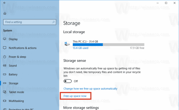 Windows 10 poganja cleanmgr