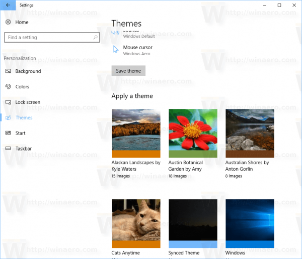 Windows 10 Kontrollpanel personaliseringsikon