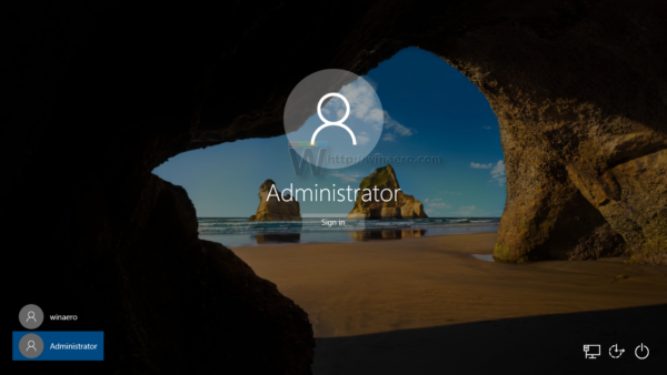 deaktiver administrator i Windows 10