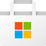 Ícone da Microsoft Store colorido Fluent 256 branco