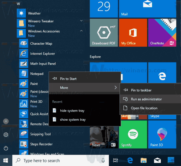 „Windows 10“ bandomųjų kompiuterių failas