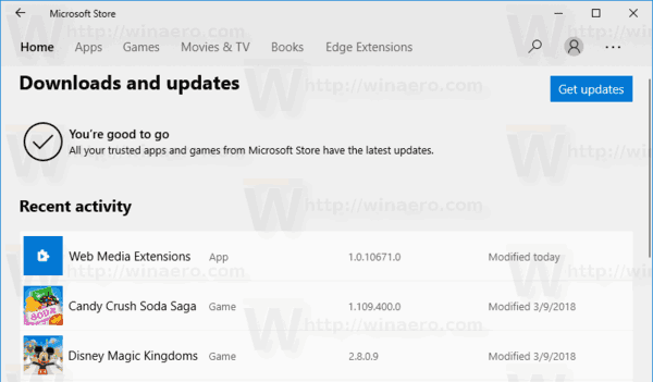 Walang Magagamit na Mga Update sa Microsoft Store