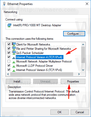Windows 10 PowerShell Postavi statički Dns