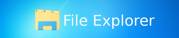 Банер с лого на File Explorer