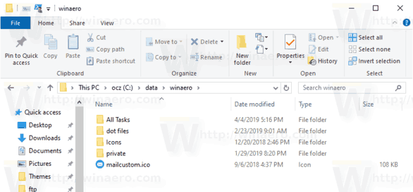 Windows 10 Muuta kaikki tehtävät -työkalurivin asetuksia