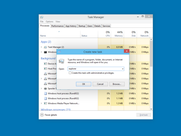 Führen Sie den Explorer in Windows 10 aus