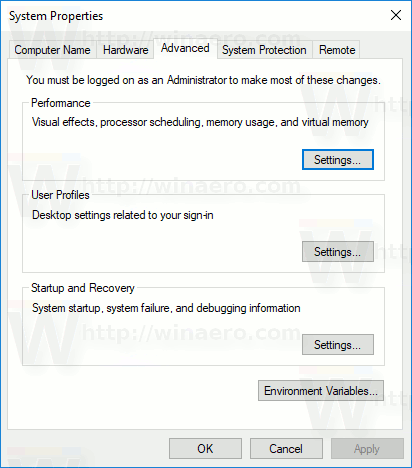 Windows 10 원격 지원 고급 옵션