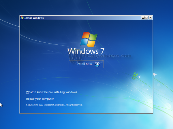 Windows 7 vyberte nainstalovaný operační systém