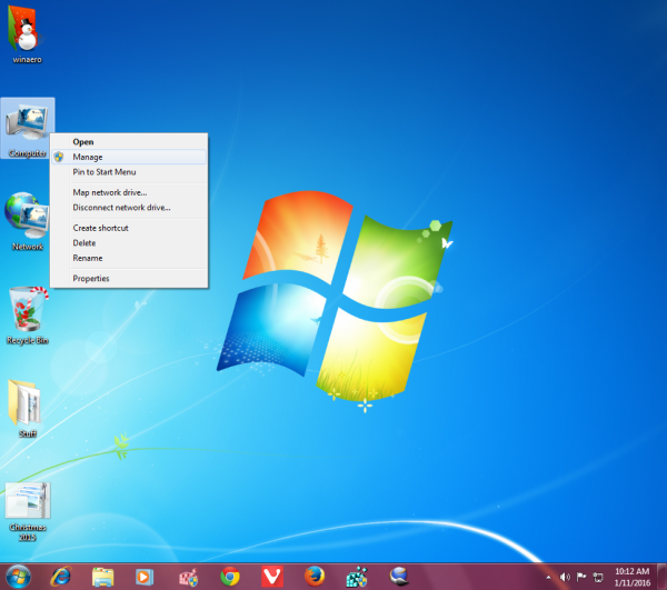 Im Windows 7-Geräte-Manager werden versteckte Geräte aktiviert