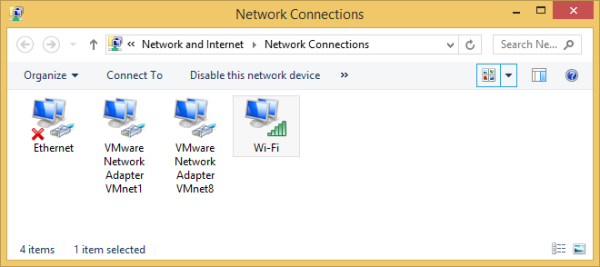 les connexions de réseau
