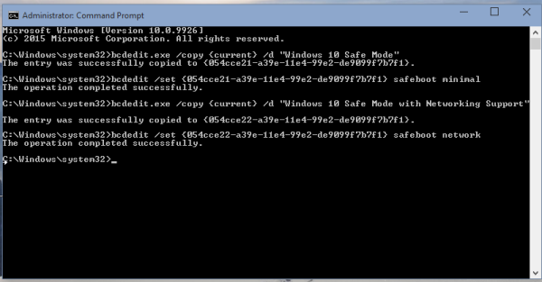 windows 10 netwerkondersteuning veilige modus