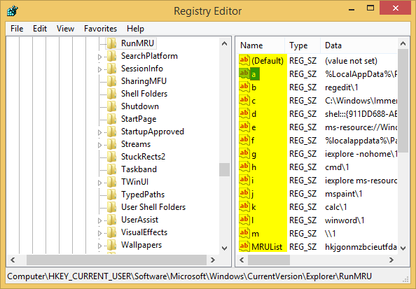Editor databázy Registry