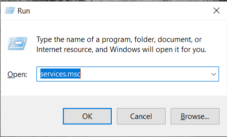 Programa de ejecución de Windows 10