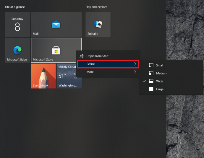 Comment déplacer, redimensionner et ajouter des tuiles dans Windows 10-3