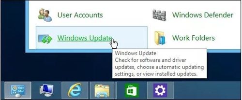 Ažuriranje sustava Windows na upravljačkoj ploči