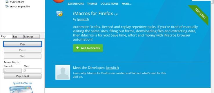 Cách ghi Macro trong Firefox và Google Chrome