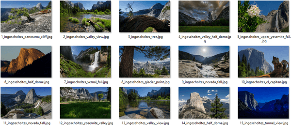 Yosemiten Themepack-taustakuva
