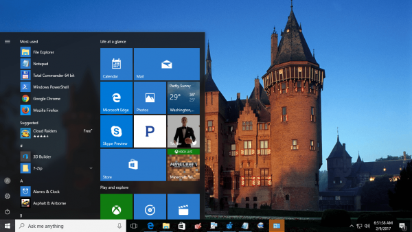 Hrad Windows 10, obrázok 1