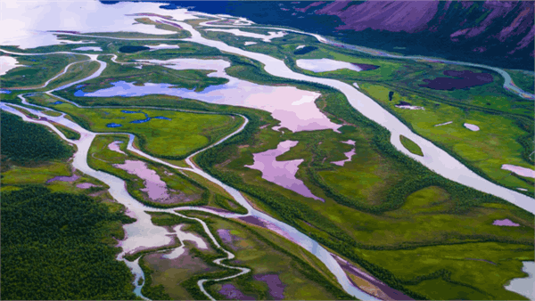 Fluss Deltas