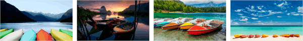 Bande premium bateaux colorés