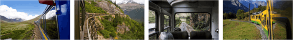 Vue panoramique sur le train Premium Stripe