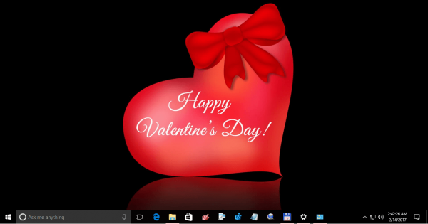 Valentínska téma pre Windows 10 3