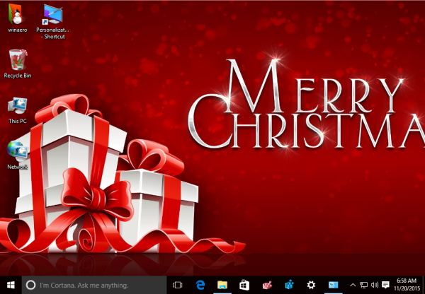 Joulu 2015 -teema Windows 10-1