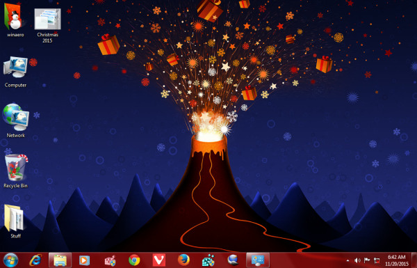 Tema de Nadal 2015 de Windows 7