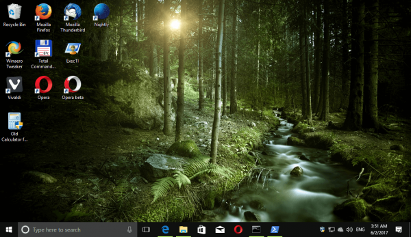 Pakiet Windows 10 Forests Themepack 5