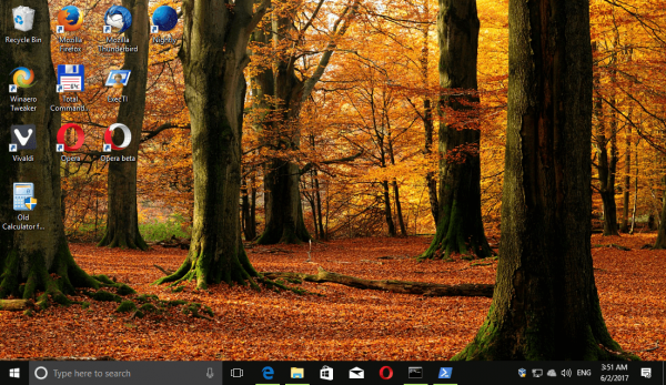 Tematski paket gozdov Windows 10 3