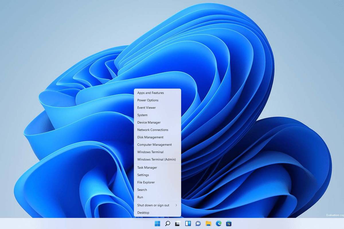 Μενού ενεργού χρήστη των Windows 11