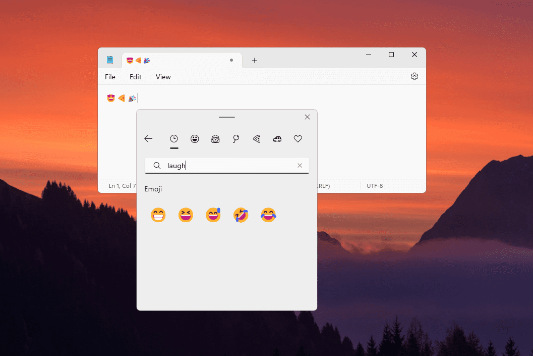 Papan ketik emoji Windows 11