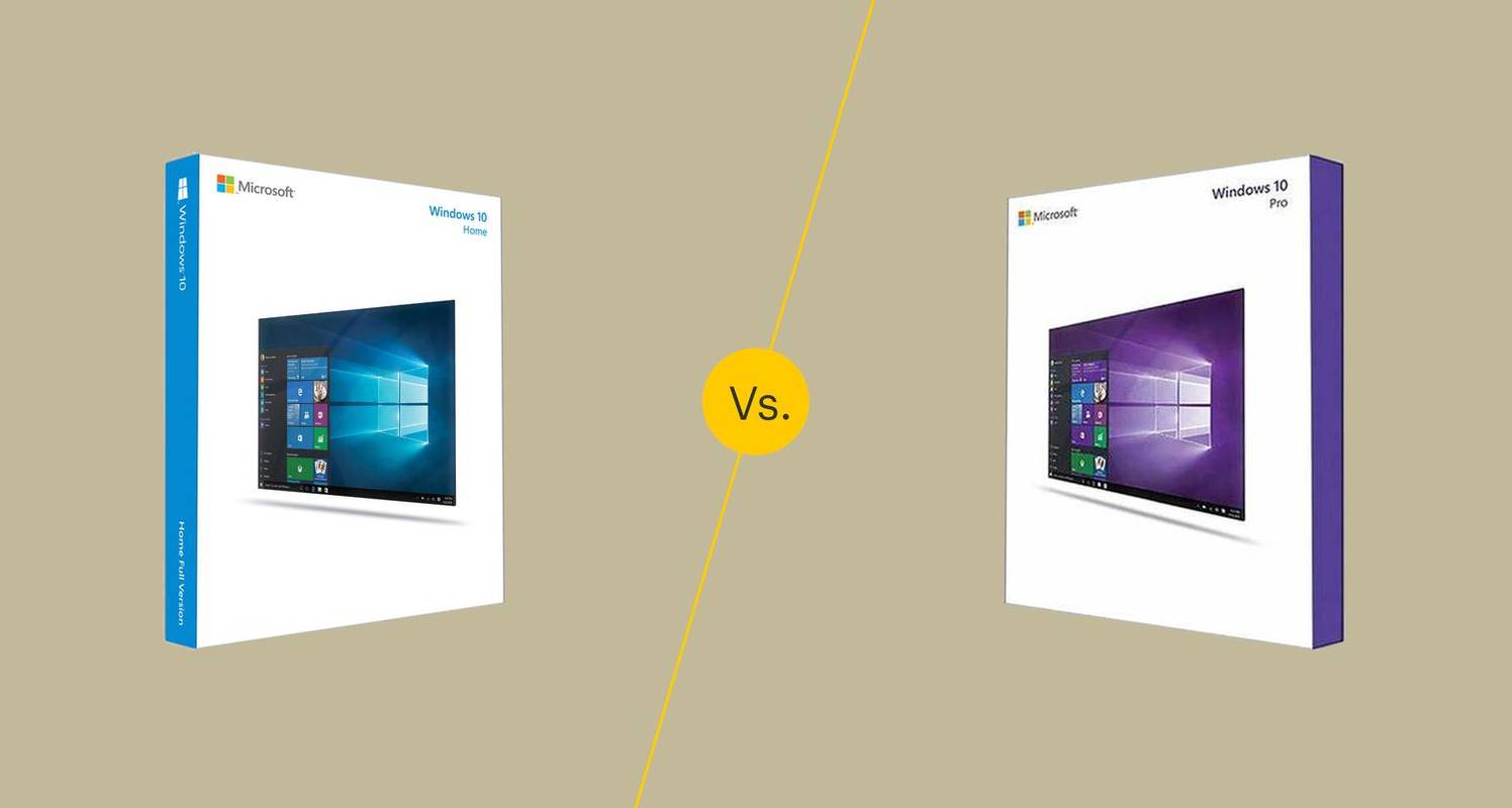 Windows 10 Home versus Windows 10 Pro