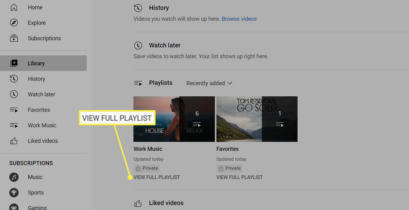 Zobrazit úplný seznam videí na stránce knihovny YouTube
